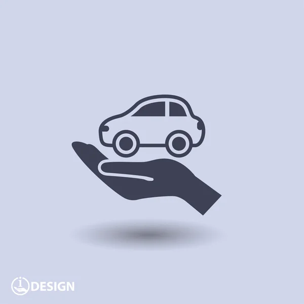 Pictograph of car icon — Stock Vector