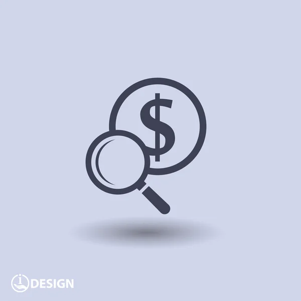 Pictografía del icono del dinero — Vector de stock