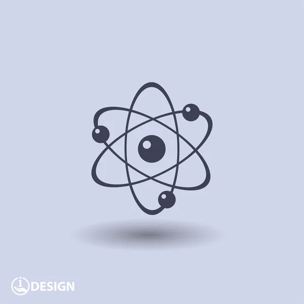 Piktogramm des Atomsymbols — Stockvektor