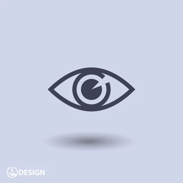 Pictograph of eye icon — Stock Vector