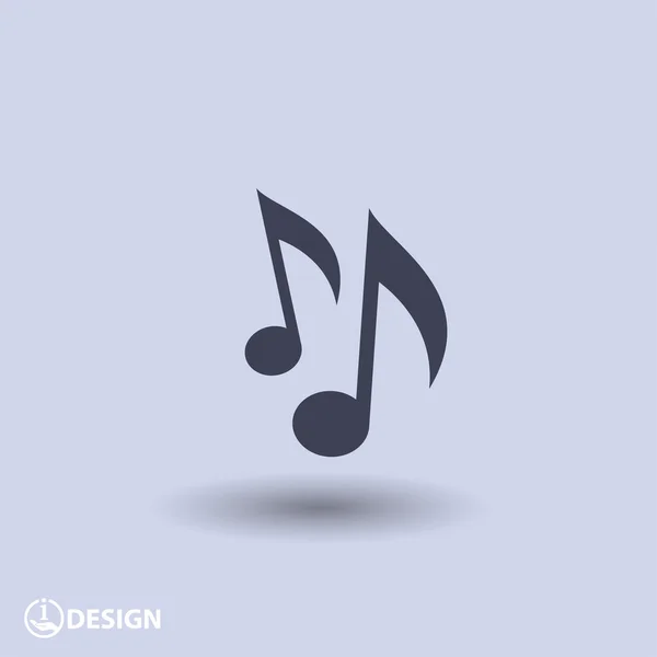 Піктограма музичної ноти — стоковий вектор