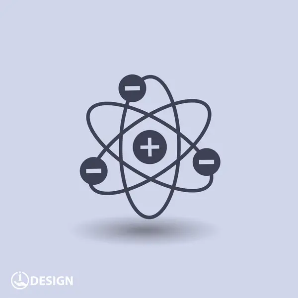 Atom アイコンの絵文字 — ストックベクタ