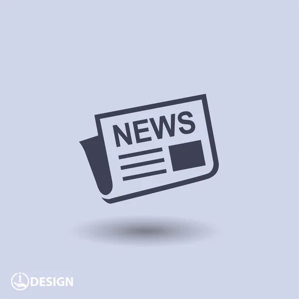 Diseño de icono de noticias — Vector de stock