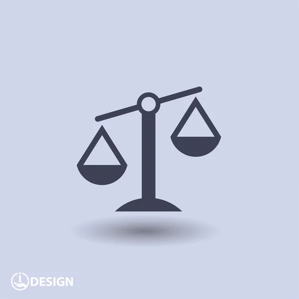 Escalas pictográficas de justicia — Vector de stock