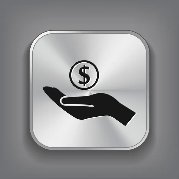 Pictografía del dinero en mano — Vector de stock