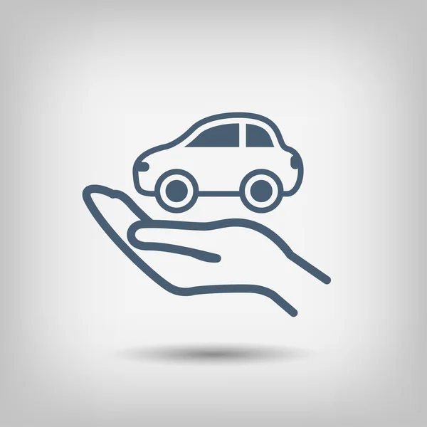 Pictografía del icono del coche — Vector de stock