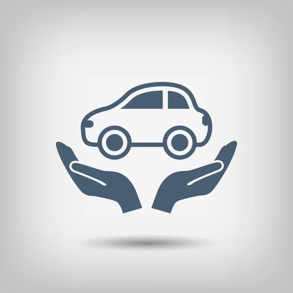 Pictografía del icono del coche — Vector de stock