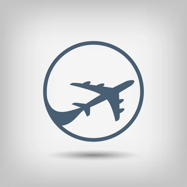 Pictogramme de l'icône de l'avion — Image vectorielle