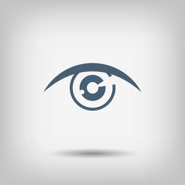 Пиктография иконы глаза — стоковый вектор