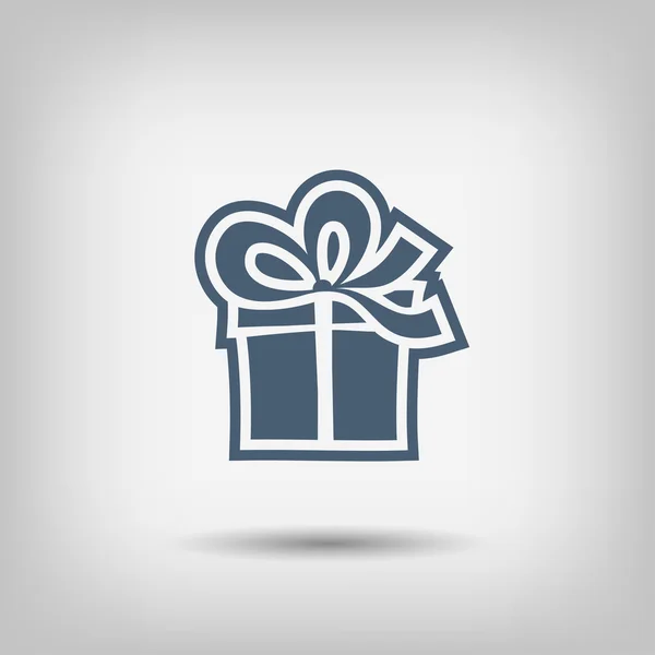 Pictografía de la caja de regalo — Vector de stock