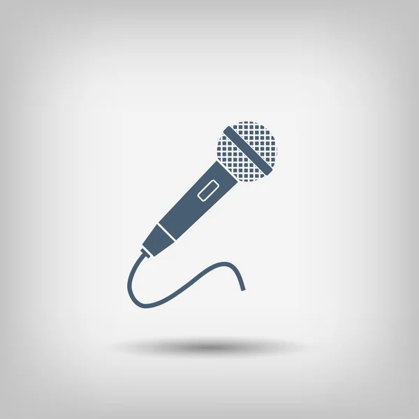 Illustration d'icône de microphone — Image vectorielle