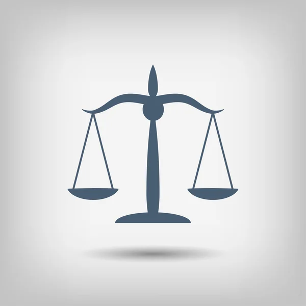 Pictogramme des échelles de justice — Image vectorielle
