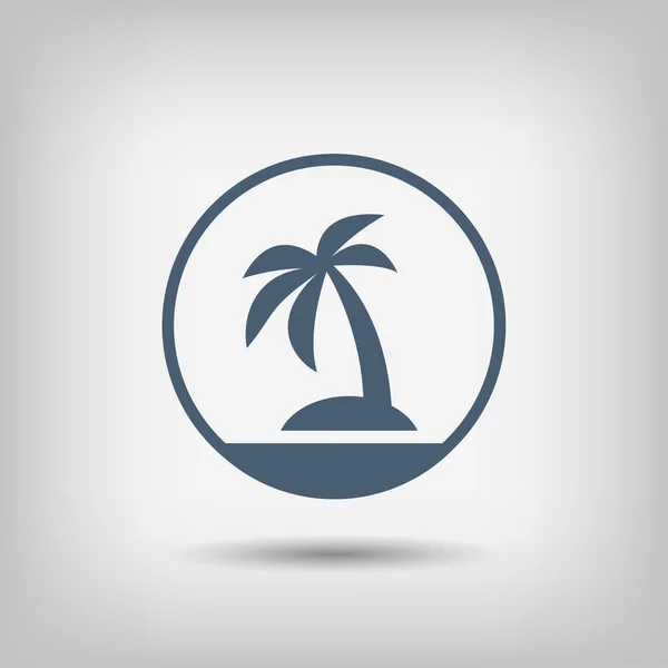 Pictografía del icono de la isla — Vector de stock