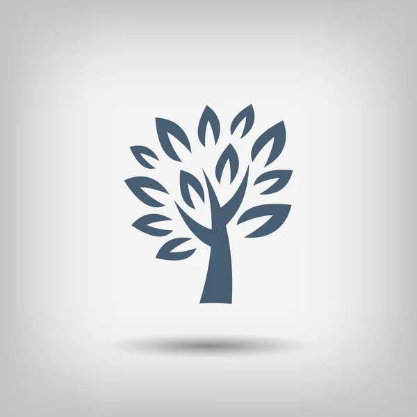 Pictografía del icono del árbol — Vector de stock