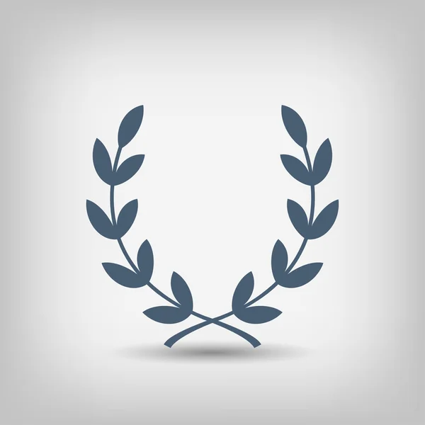 Pictograph of laurel wreath — Stock Vector