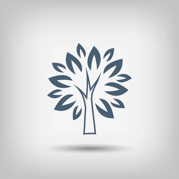 Pictografía del icono del árbol — Vector de stock