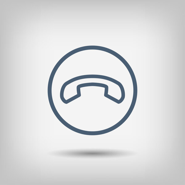 Пиктограф значка телефона
