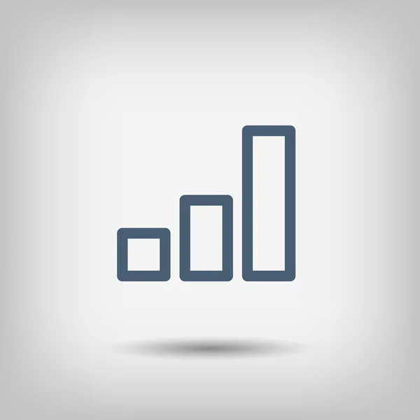 Pictograph van grafiek pictogram — Stockvector