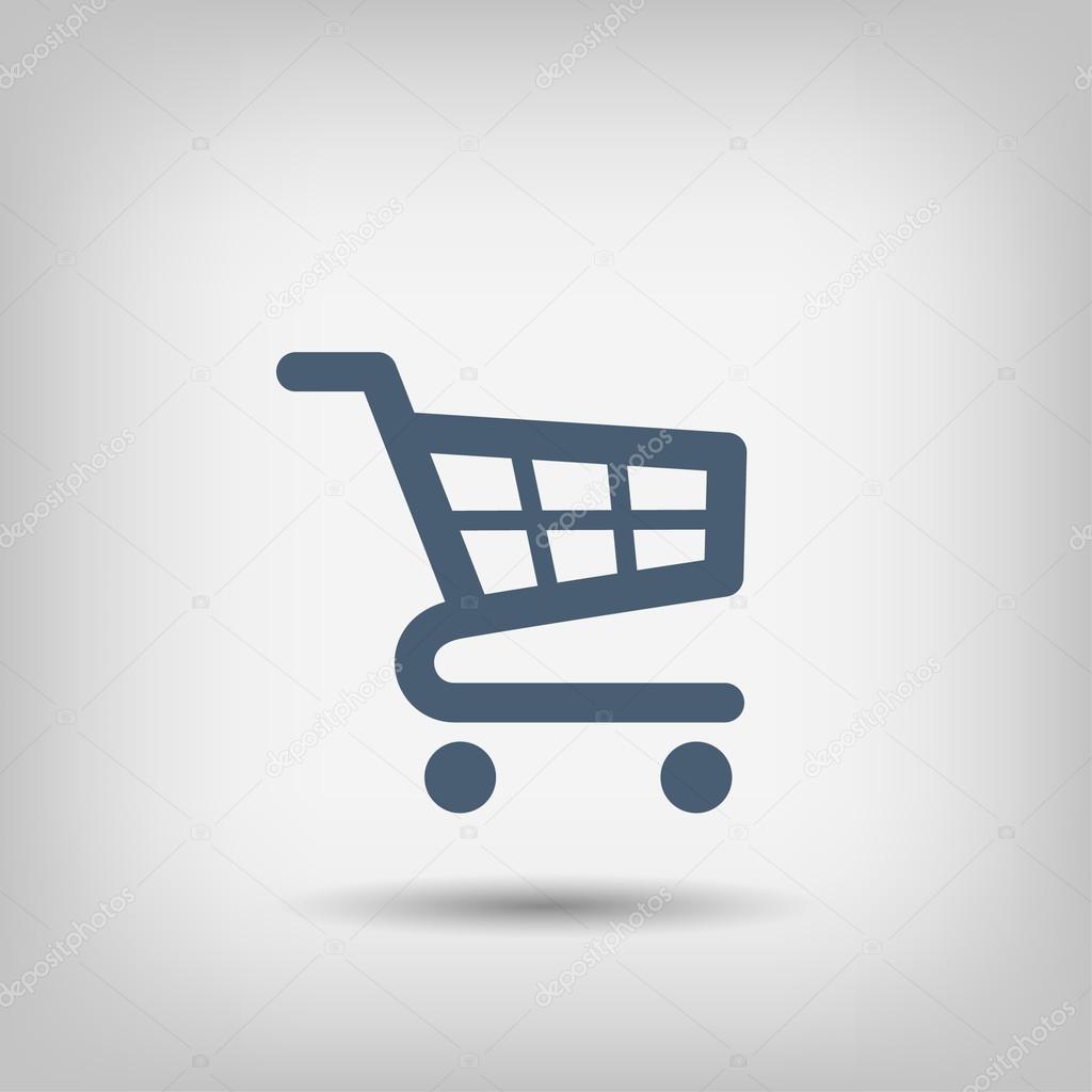 Pictograph of shopping cart icon