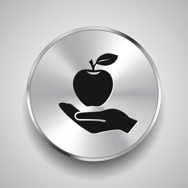 Pictografía del icono de la manzana — Archivo Imágenes Vectoriales
