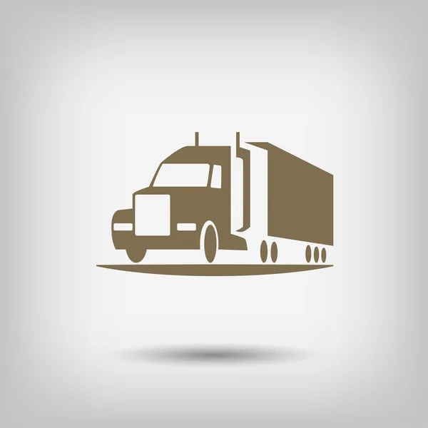 Pictograph of truck icon — Stock Vector