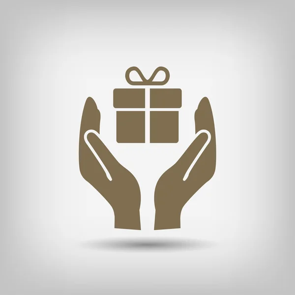 Piktogramm der Geschenkbox — Stockvektor