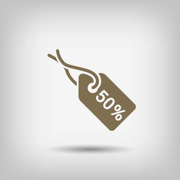 Pictograma do ícone de tag — Vetor de Stock