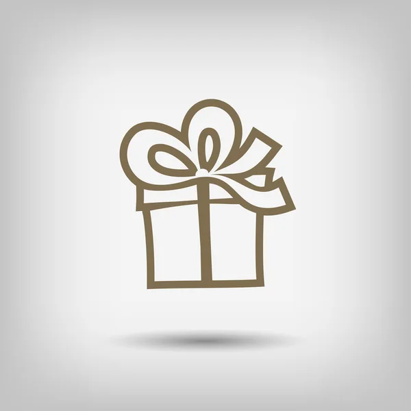 Pictografía de la caja de regalo — Vector de stock