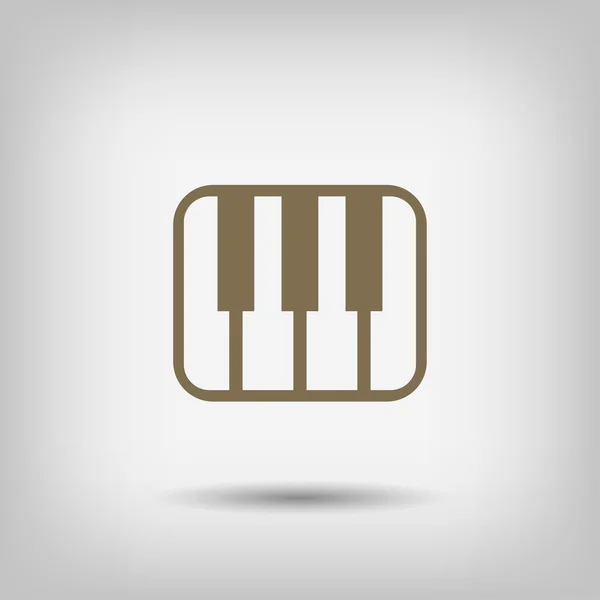 Pictograph of music keyboard — Stock Vector