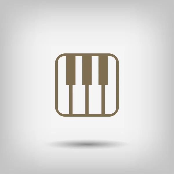 Pictogramme du clavier de musique — Image vectorielle