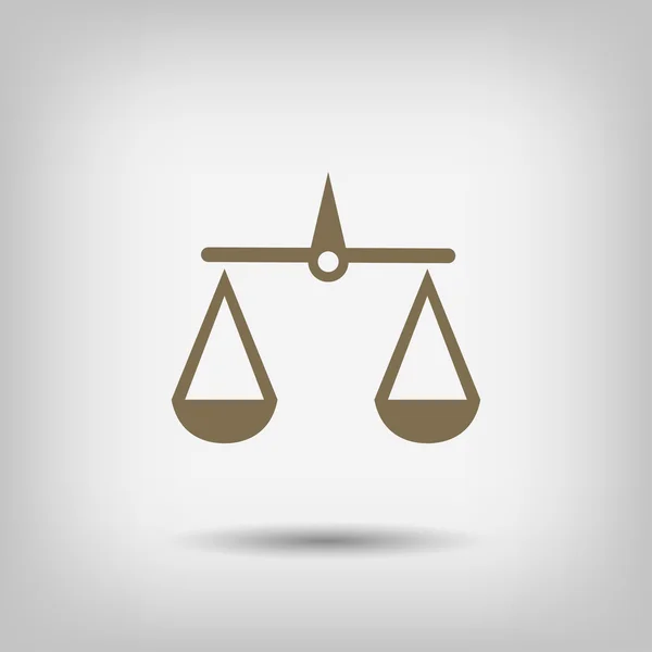 Ikone der Gerechtigkeit — Stockvektor