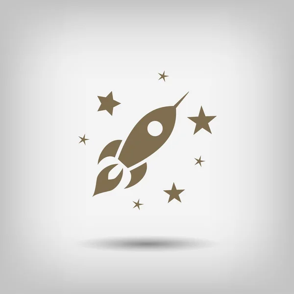 Rocket icon design — Stock Vector