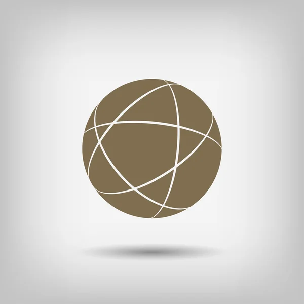 Pictografía del icono del globo — Vector de stock
