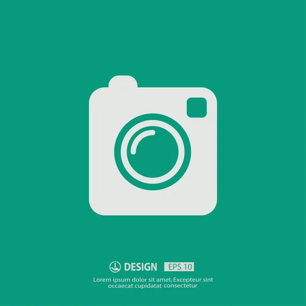 Pictograph of camera icon — Stock Vector