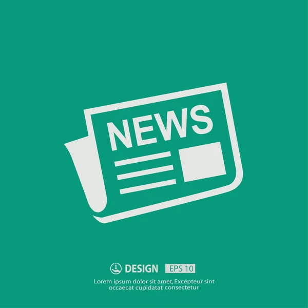 News icon illustration — Stock Vector