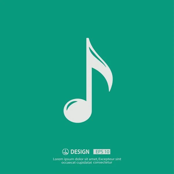 Music note icon — Stock Vector