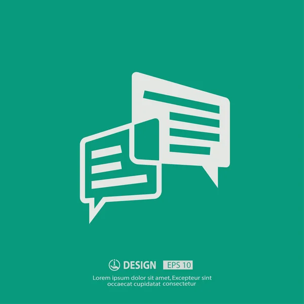 Message or chat icon — Stock Vector