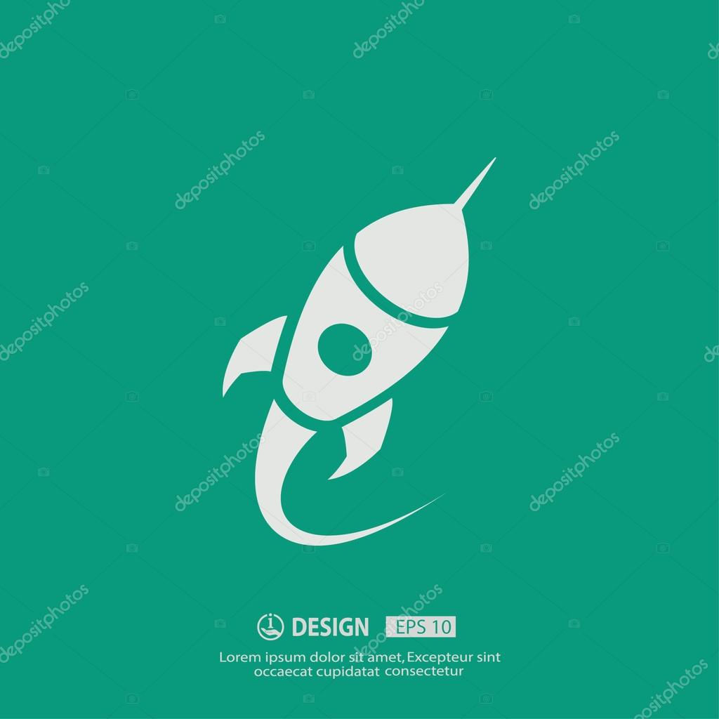 Pictograph of  Rocket vector icon
