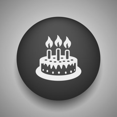 Pictograph of cake icon clipart
