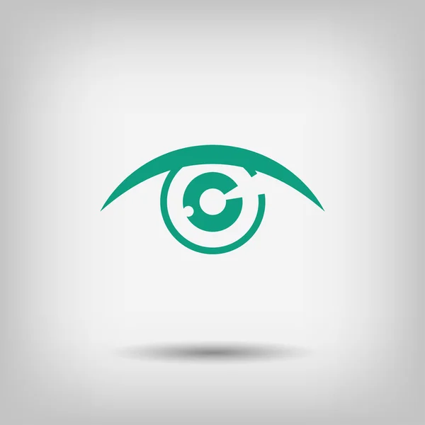 Pictograph of eye icon — Stock Vector