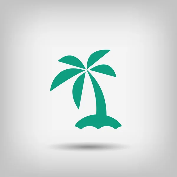 Pictografía del icono de la isla — Vector de stock