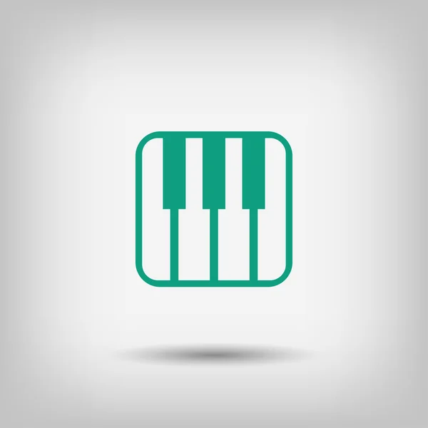 Ikony Symbols klawiatury muzyka — Wektor stockowy