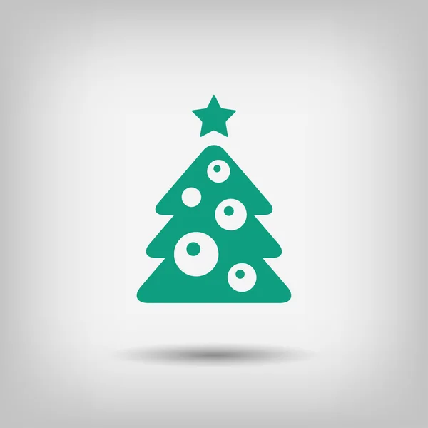 Pictograph van kerstboom — Stockvector