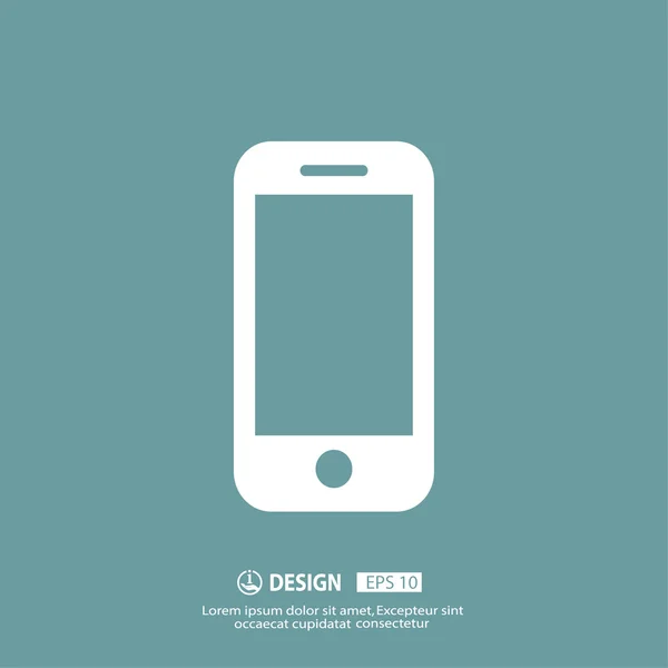 Pictograph of phone icon — Stock Vector