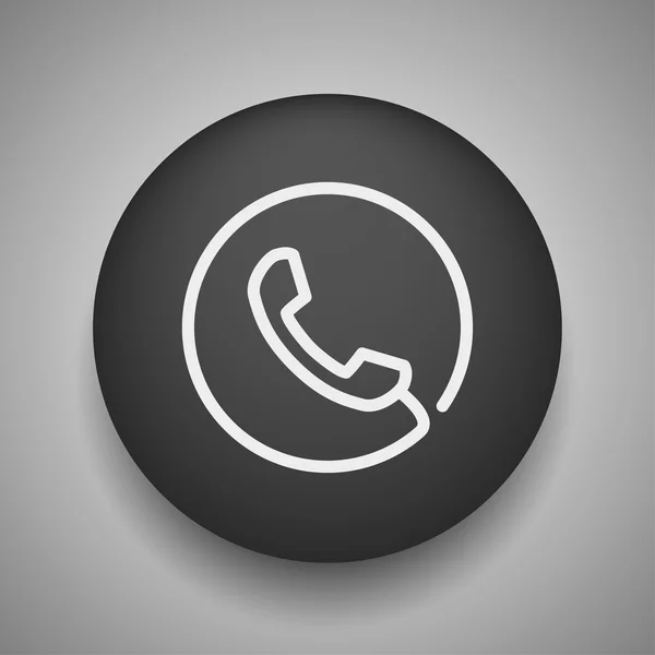 Pictograph van telefoonpictogram — Stockvector