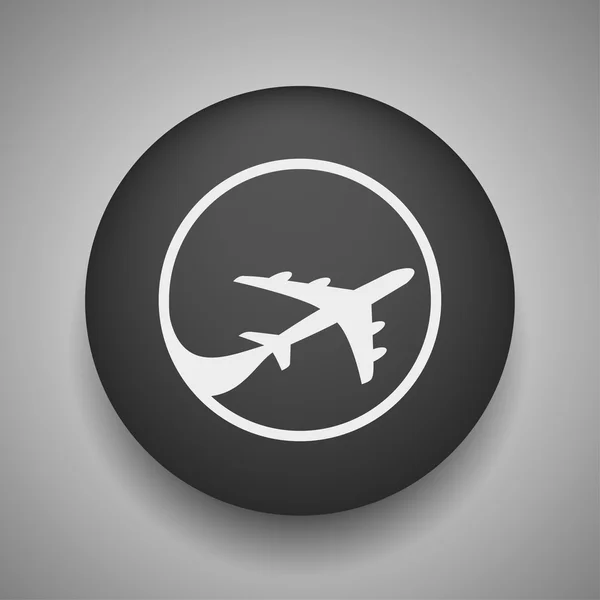 Pictografía del icono del avión — Vector de stock