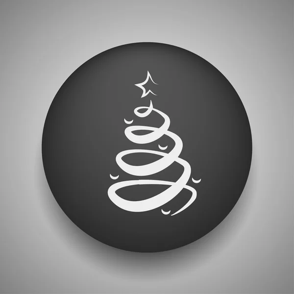 Pictograph van kerstboom — Stockvector