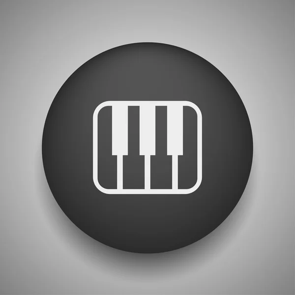Εικονόγραμμα μουσική πληκτρολογίου — Διανυσματικό Αρχείο