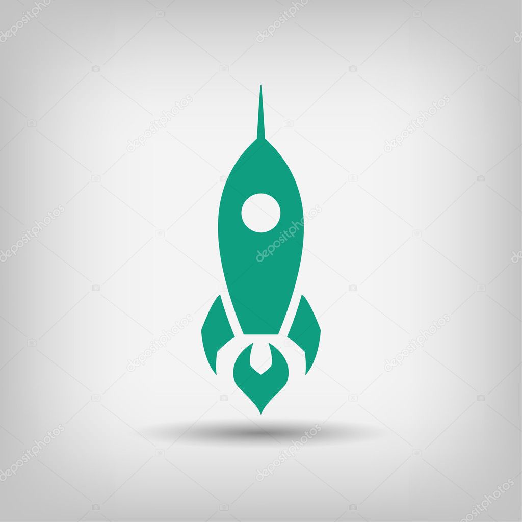 Rocket icon  illustration