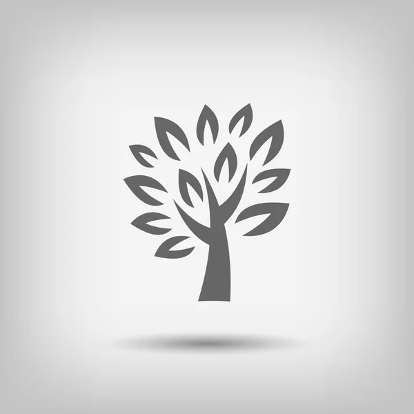 Pictografía de árbol decorativo — Vector de stock